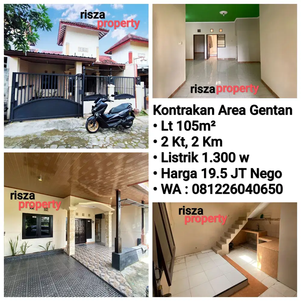 Sewa Rumah Area Gentan, Dekat Laweyan, Purwosari, Solo Baru