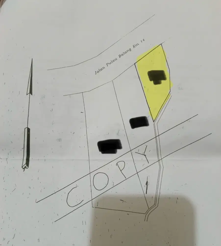 Dijual tanah balikpapan kilo 13 karang joang luas pas