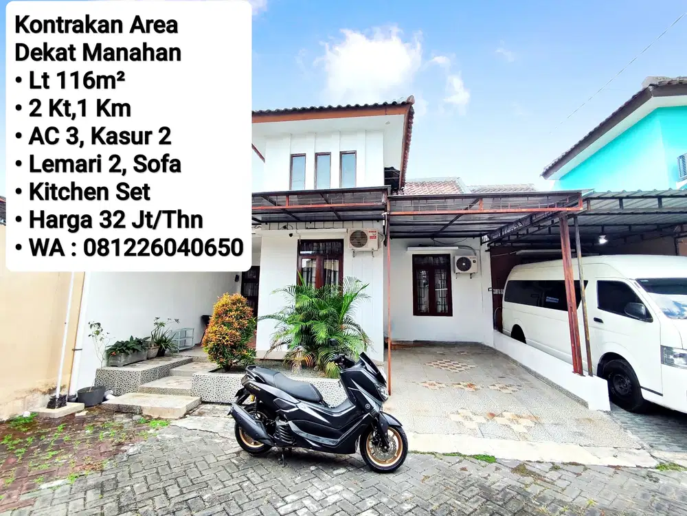 Sewa Rumah Include Furnish Area Perumahan Manahan Solo