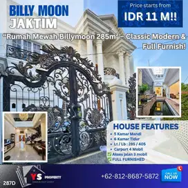 Dijual Rumah Classic-Modern Full Furnish Billymoon Pondok Kelapa – SHM & Nego 287D