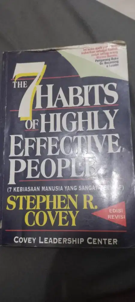 Buku “The 7 Habits of Highly Effective People” by Stephen R. Covey