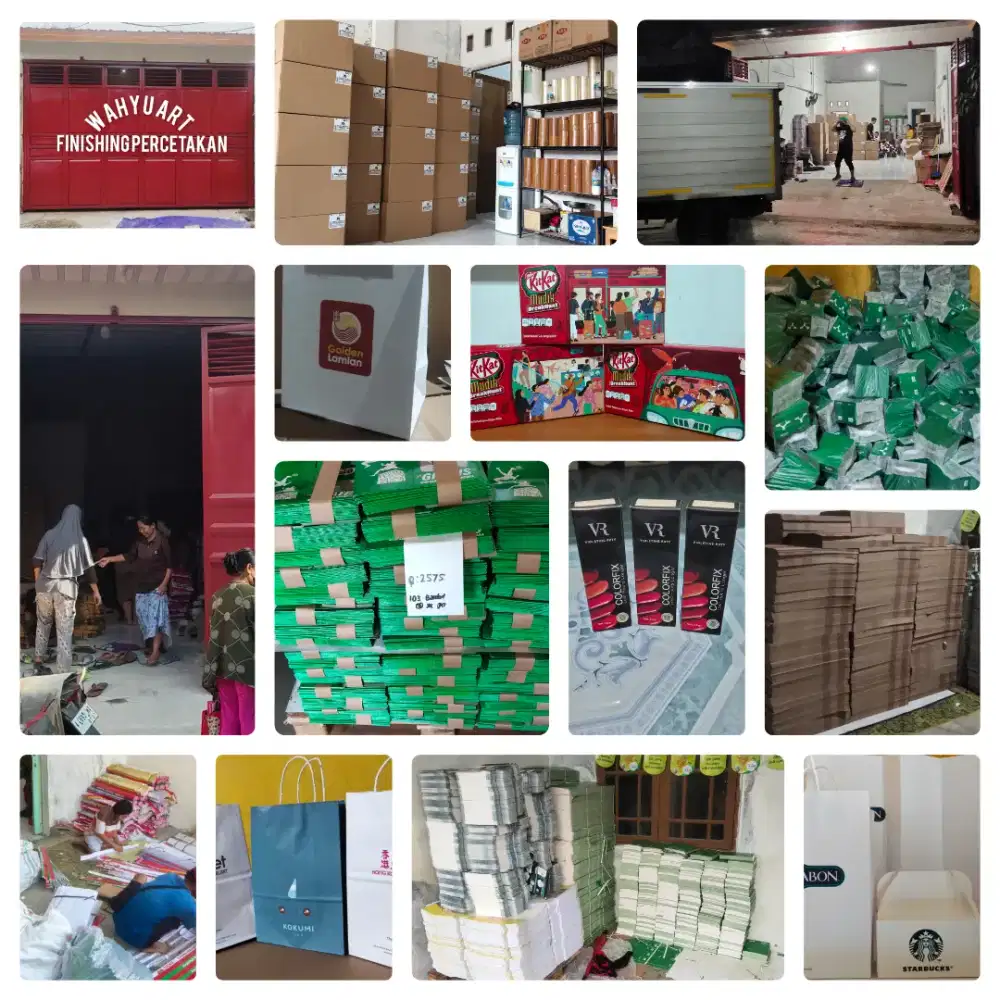 Mengerjakan finishing packaging