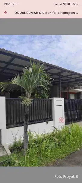 Dijual Cepat Rumah Cantik di Cluster Ifolia HI2