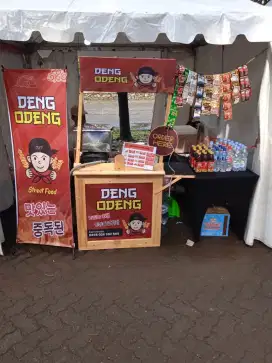 Berjualan odeng, dimsum, es teh