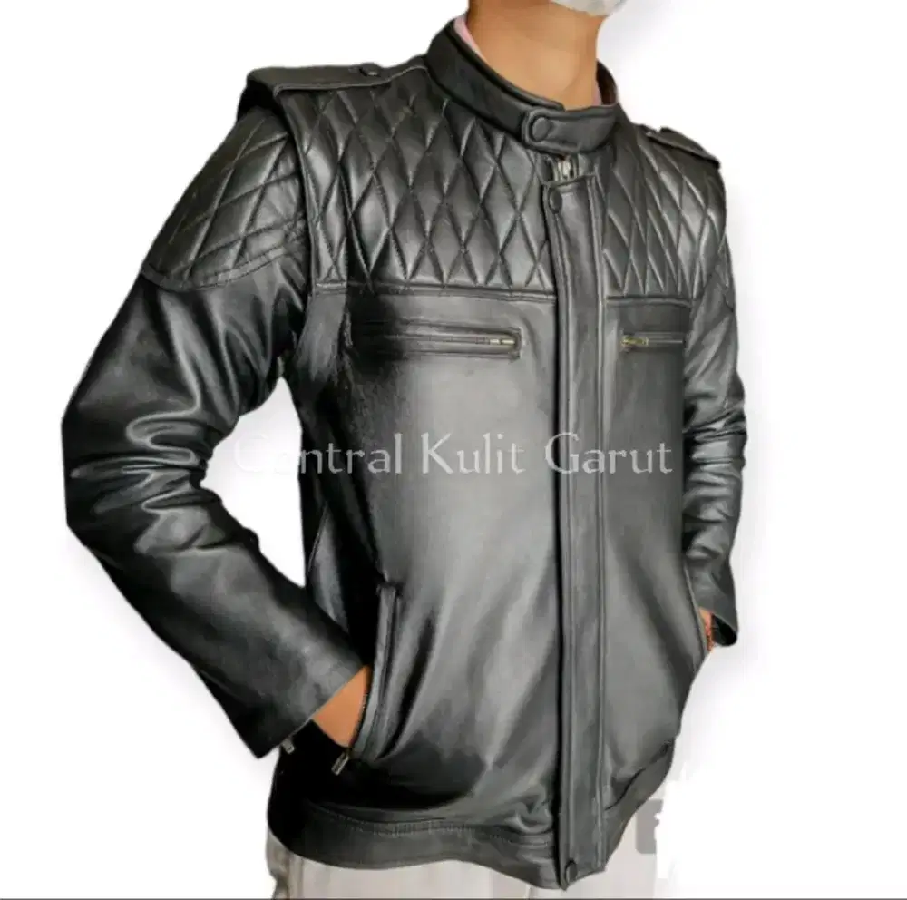 (Pree Order) Jaket Kulit Asli Garut - Bisa Lepas Pasang Bagian Tangan
