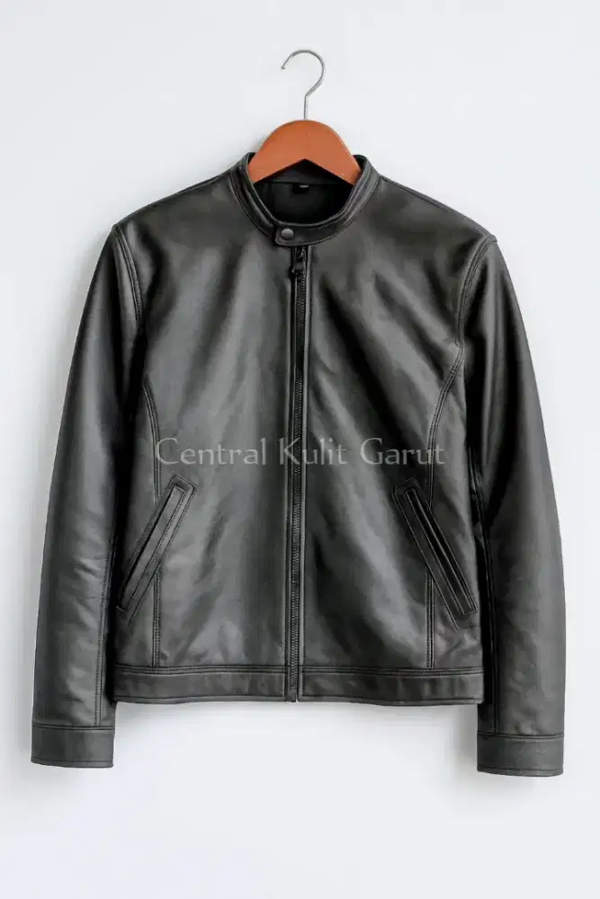 (Pree Order) Jaket Kulit Asli Losban Polos - By Central Kulit Garut