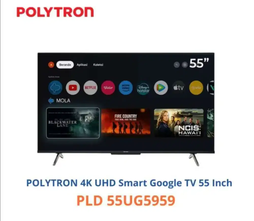 TV POLYTRON UHD 4K GOOGLE TV PROMO TERMURAH GARANSI RESMI 5 TAHUN