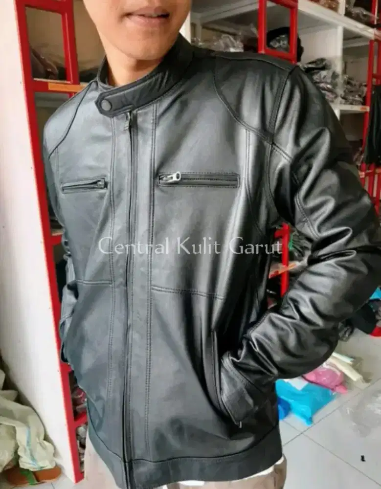(Pree Order) Jaket Kulit Asli Mandarin - By Central Kulit Garut