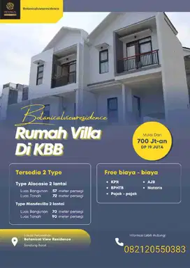 jual rumah cantik 2lt inside pool cukup 19jutaan all in dekat stasiun woos Padalarang