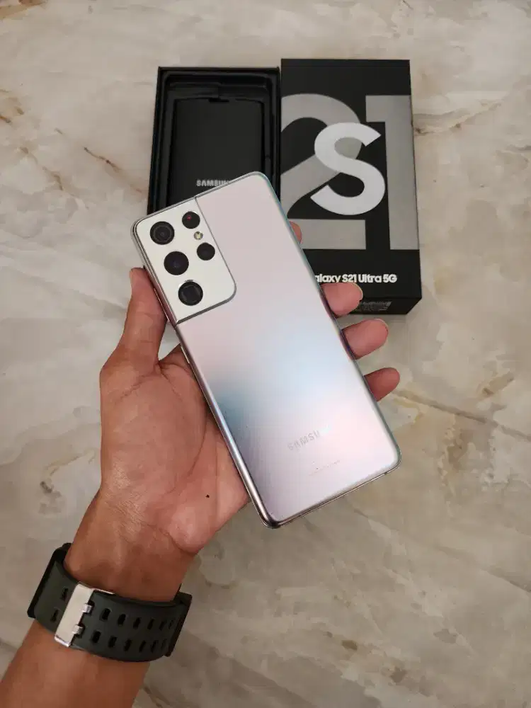 Samsung S21 Ultra 5G 12/256 GB Silver Mulus Fullset SEIN