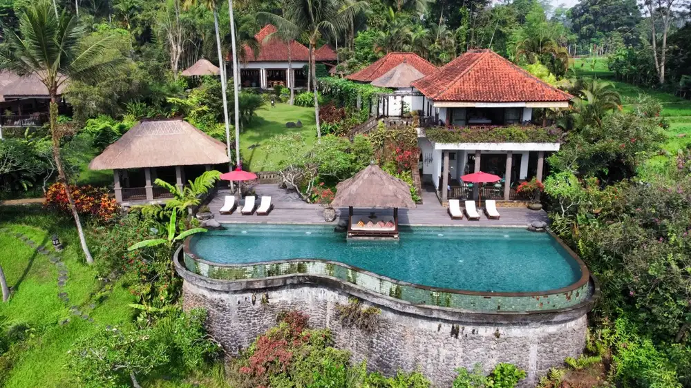 Freehold - Villa on 8,160 Sqm of Land with Lush Widespread Views of Rice Fields and Green Valley