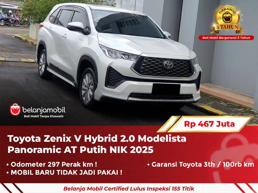 [ ODO 297 KM ] Toyota Zenix V Hybrid 2.0 Modelista Panoramic 2025 2024