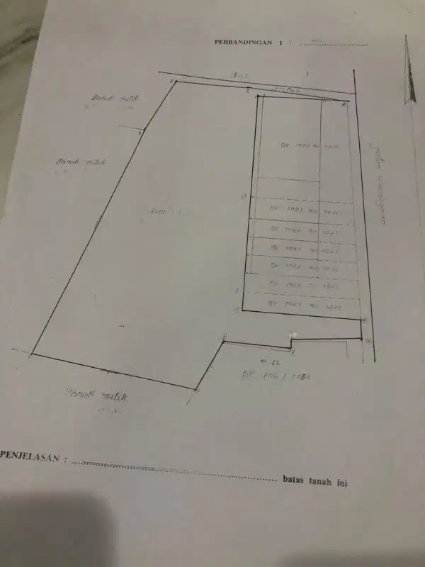 Dijual Tanah 2500 M2 JL. Diponogoro Denpasar Bali.