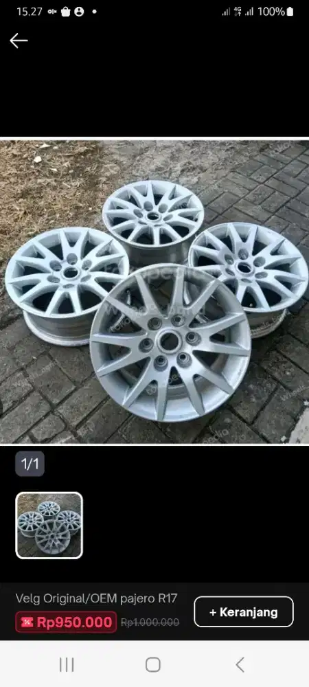velg pajero sport R17