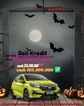 Brio E CVT Cash murah Kredit Murah tenor panjang Hemat di kantong