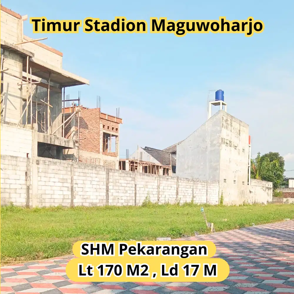 Jual Tanah Jogja Posisi Hook Luas 170 M2 Siap Bangun SHMP