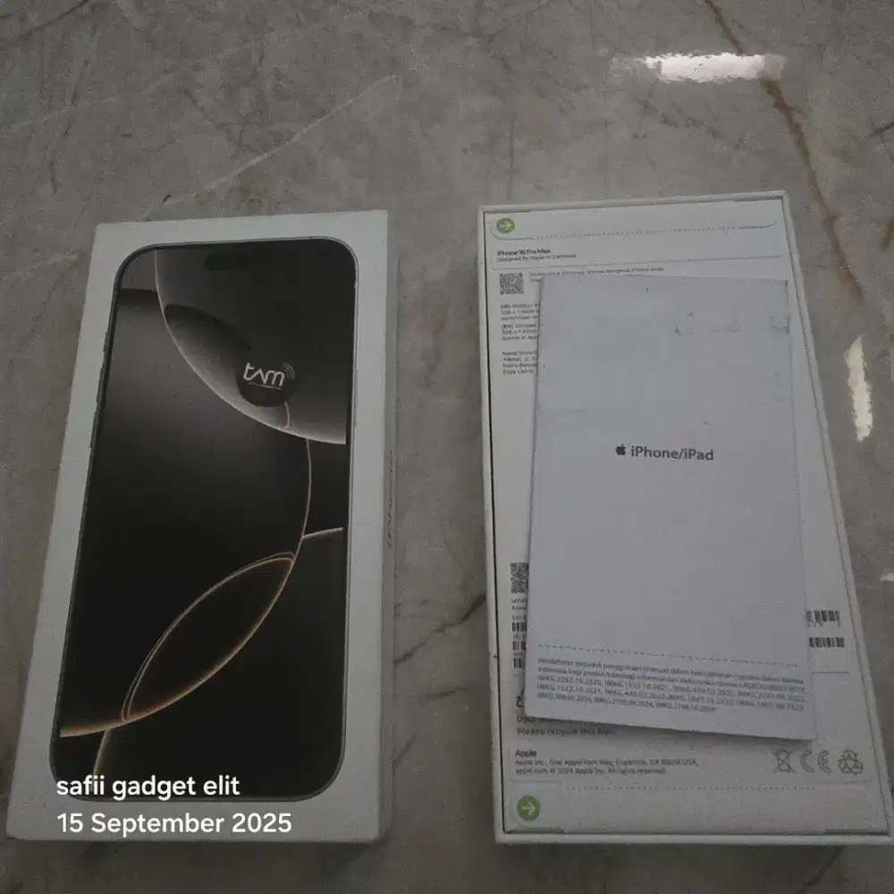 Jual/tt New  Iphone 16 pro max 256gb ibox  16promax 16 promax