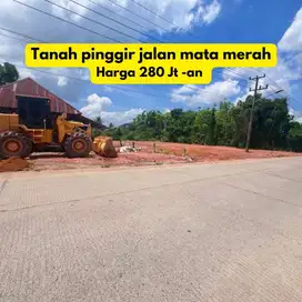 jual cepat tanah pinggir jalan mata merah palembang