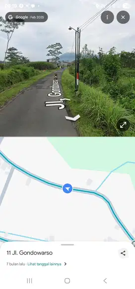 Tanah murah pinggir jalan di wagir pandanrejo bagus buat villa usaha
