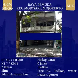 Rumah Raya Pemuda Mojosari Mojokerto 2 Lantai SHM dkt Letkol Sumarjo Magersari