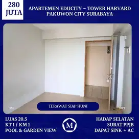 Apartemen Siap Huni Educity Pakuwon City Surabaya Timur dkt Mulyosari Kenjeran