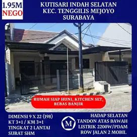 Rumah Siap Huni Kutisari Indah Selatan Bebas Banjir SHM dkt Siwalankerto Tenggilis Margorejo