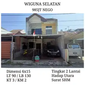 Rumah Wiguna Selatan Murah SHM Surabaya Timur Dkt Nginden Nirwana Tenggilis