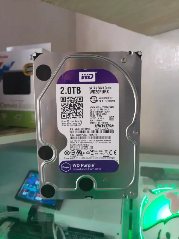 Hardisk Internal 2 Tera bisa untuk pc atau cctv kesehatan 100% Normal