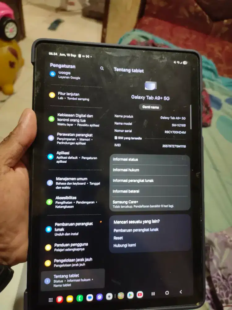 Mau di jual samsung Tab A9 plus keluaran baru loncing