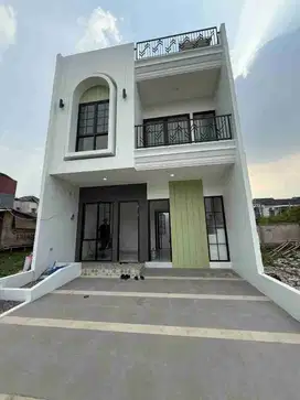 Rumah Baru 2 Lt + Rooftop Cilodong di Grand Depok City bisa KPR Depok