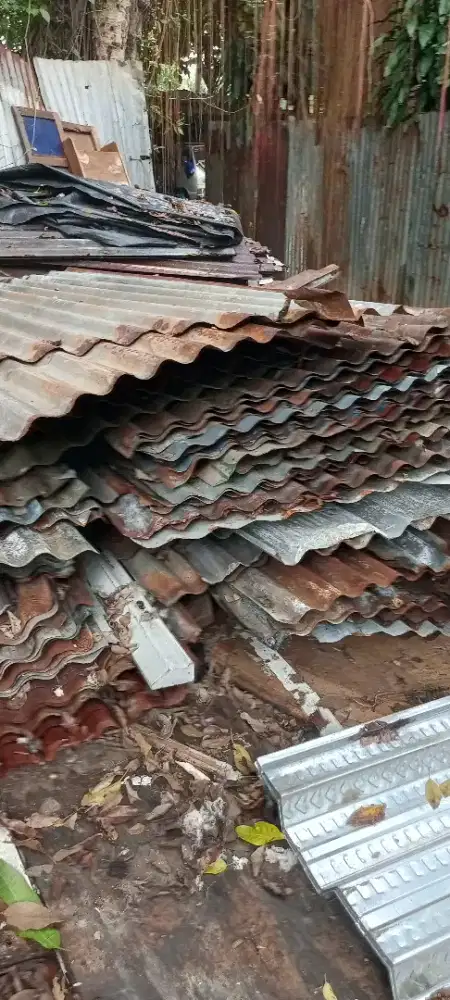 Seng bekas bongkaran, bahan tebal