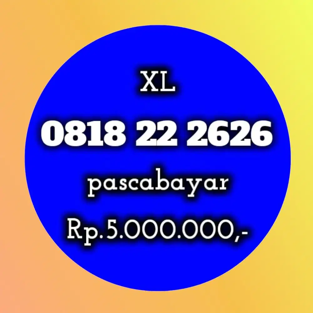 NOMOR CANTIK XL 2626