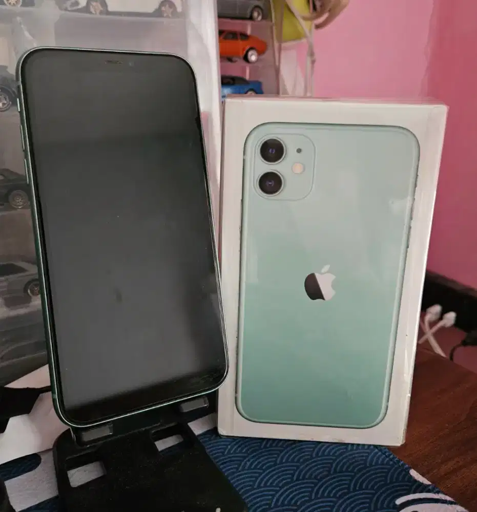 Iphone 11 128 green ex garansi inter