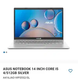 ASUS NOTEBOOK 14 INCH CORE I5 4/256GB SILVER