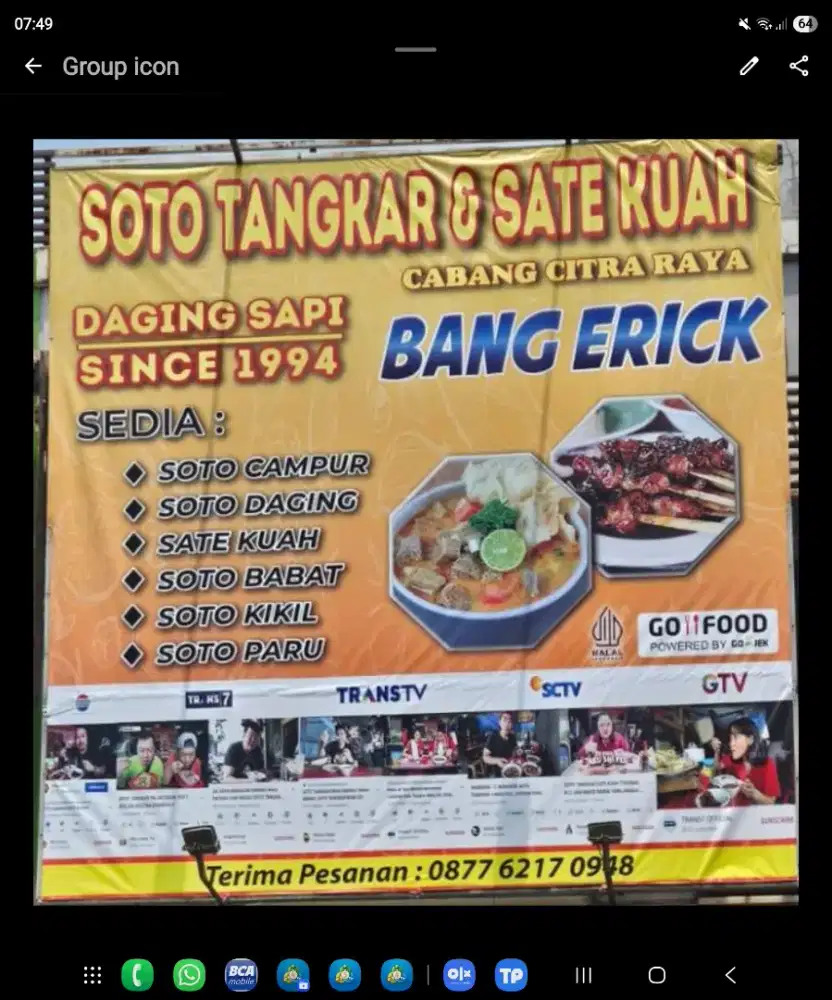 Pegawai restoran soto tangkar