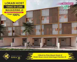 Jual KOS Kekinian 10 Kamar 2 Menit ke Pintu Kutek UI Depok