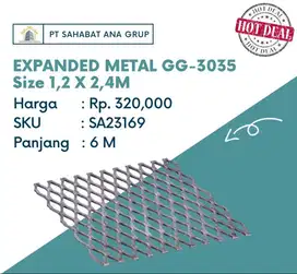 EXPANDED METAL GG-3035 Size 1,2 X 2,4M