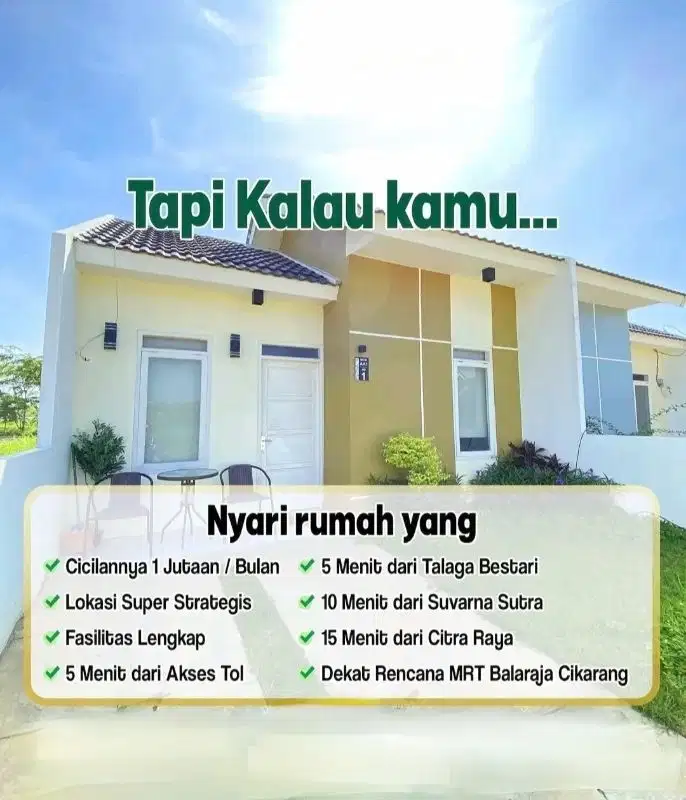 Rumah Subsidi cantik minimalis di Balaraja