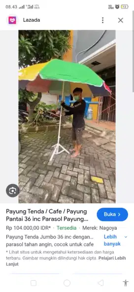 Payung  warna warni untuk usaha