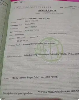 Jual tanah di banyumanik