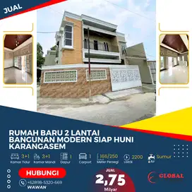 Rumah Baru 2 Lantai Modern di Karangasem Solo Siap Huni