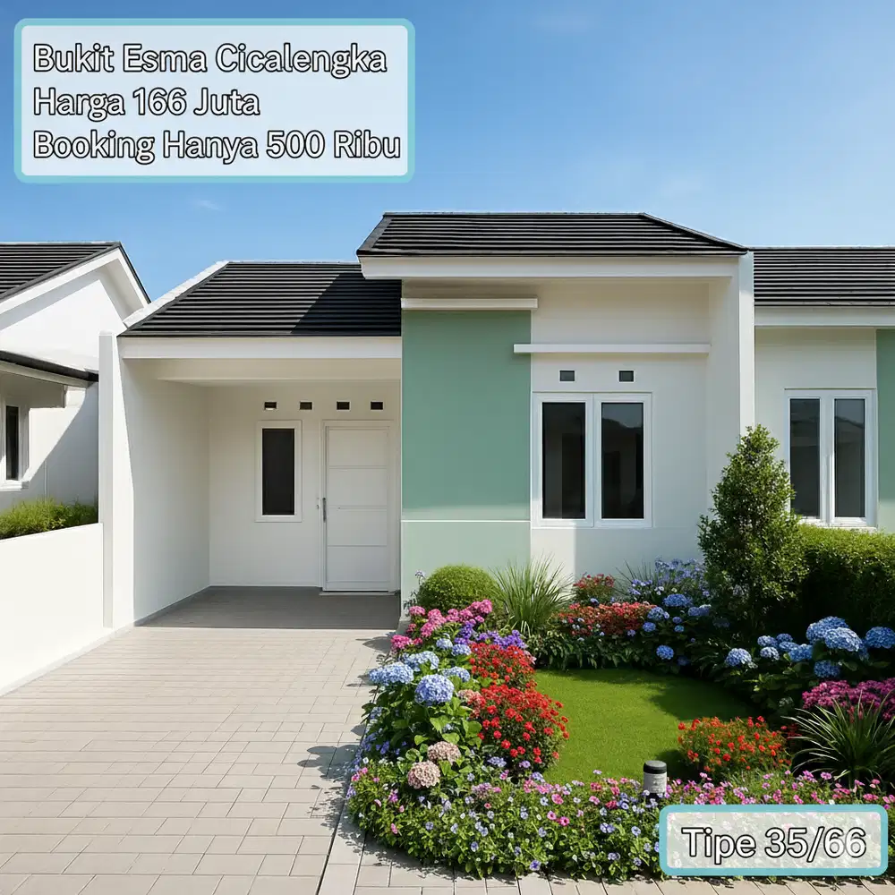 Perumahan Bukit Esma Cicalengka booking hanya 500rb lokasi dkt kahatex