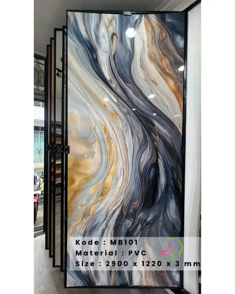 UV MARBLE/ Panel Dinding PVC Marmer 2,9 meter lebar 1,22cm tebal 3mm