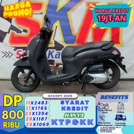 DP 800rb syarat KTP+KK Honda Scoopy th 2025 cash/credit