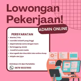 lowongan kerja admin online