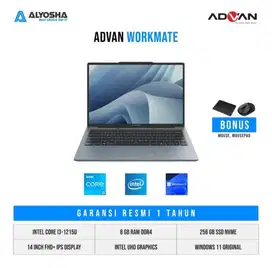 Laptop Advan Workmate Intel Core i3
