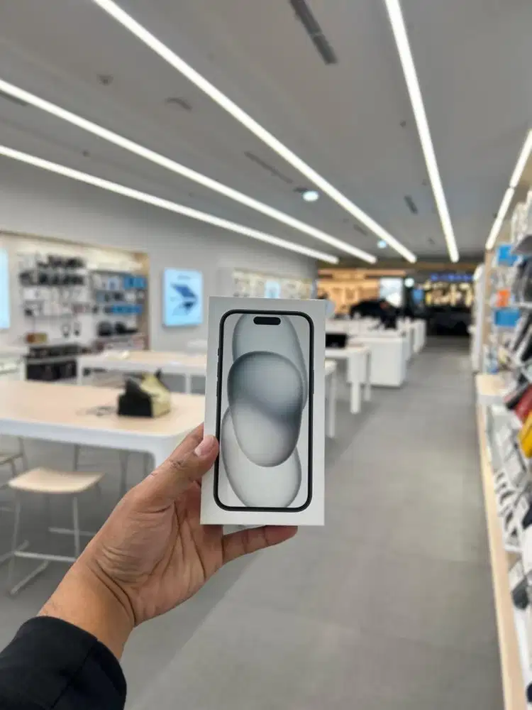 APPLE IPHONE 15 BLACK 128 NEW GARANSI IBOX
