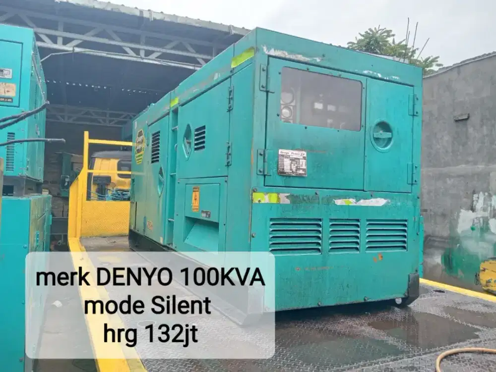 Mesin Genset silent mode DENYO 100kva