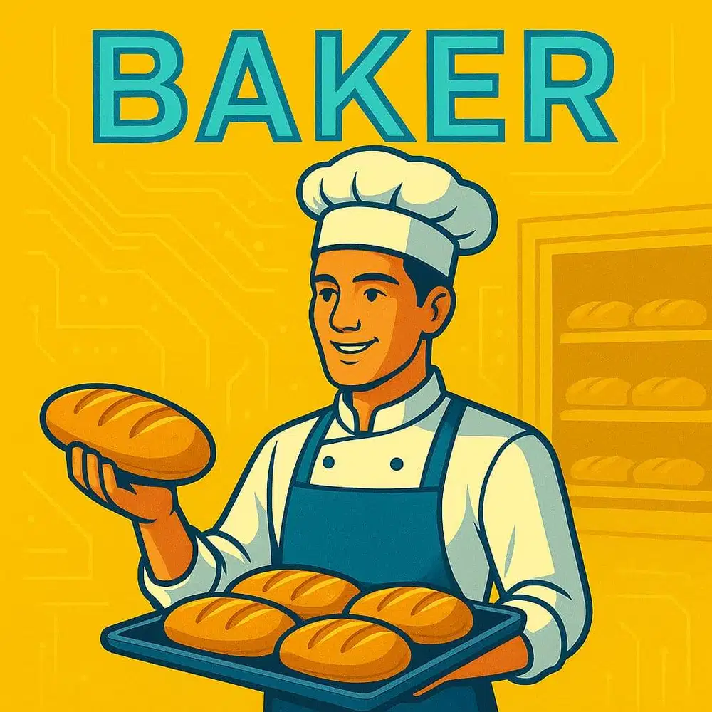 Baker Roti, pembuat roti.