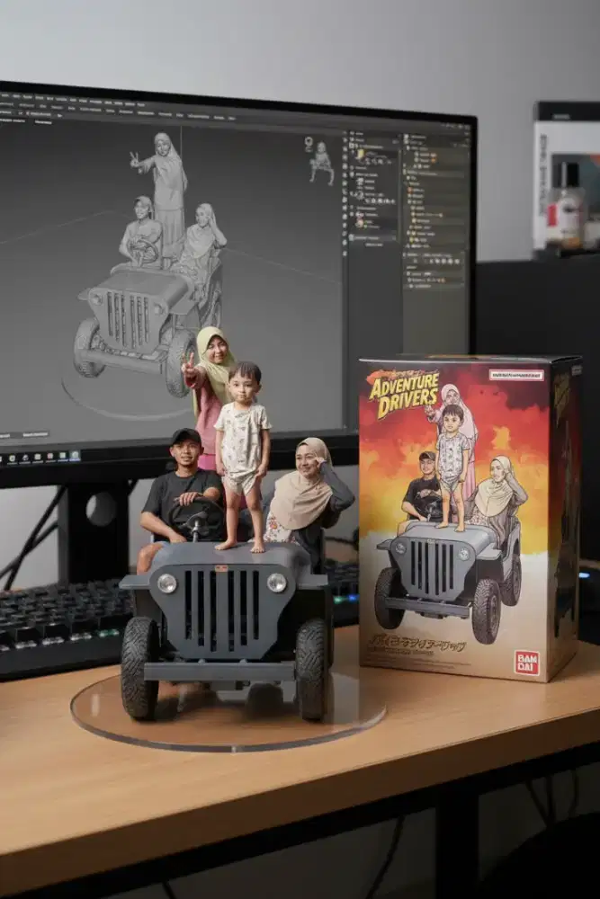 mini jeep mesin motor